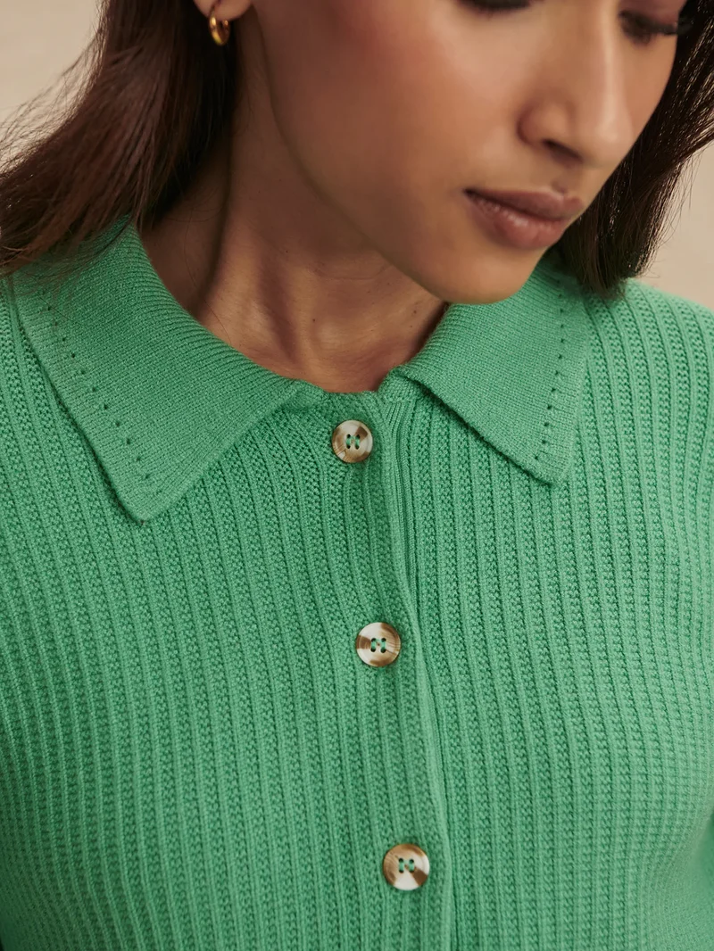 Marlie Polo Knit Green Spruce