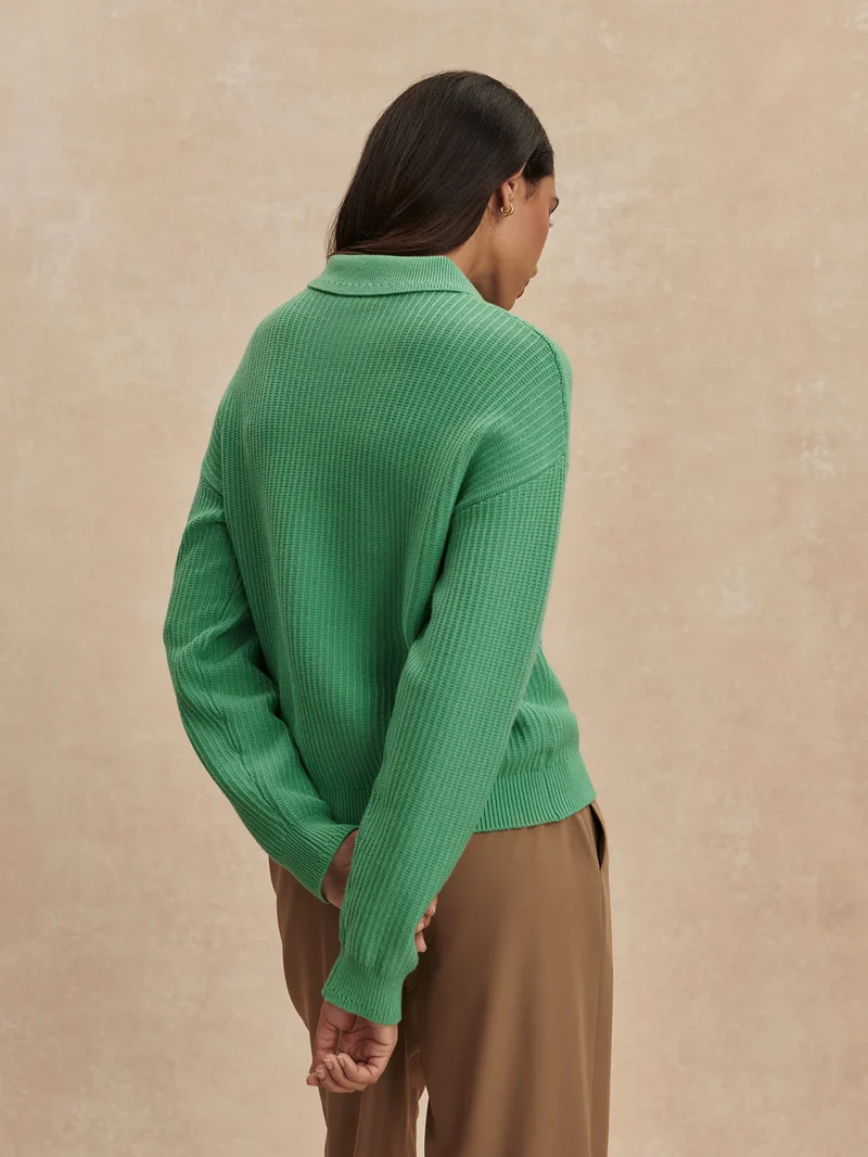 Marlie Polo Knit Green Spruce