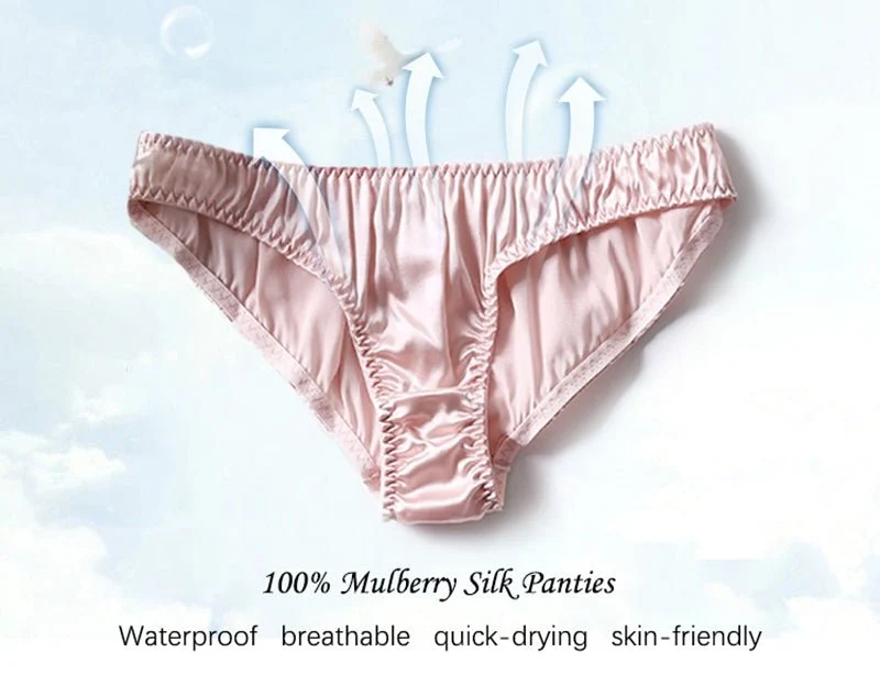 Schwarzer Seiden-Tanga mit niedrigem Bund, sexy Unterwäsche