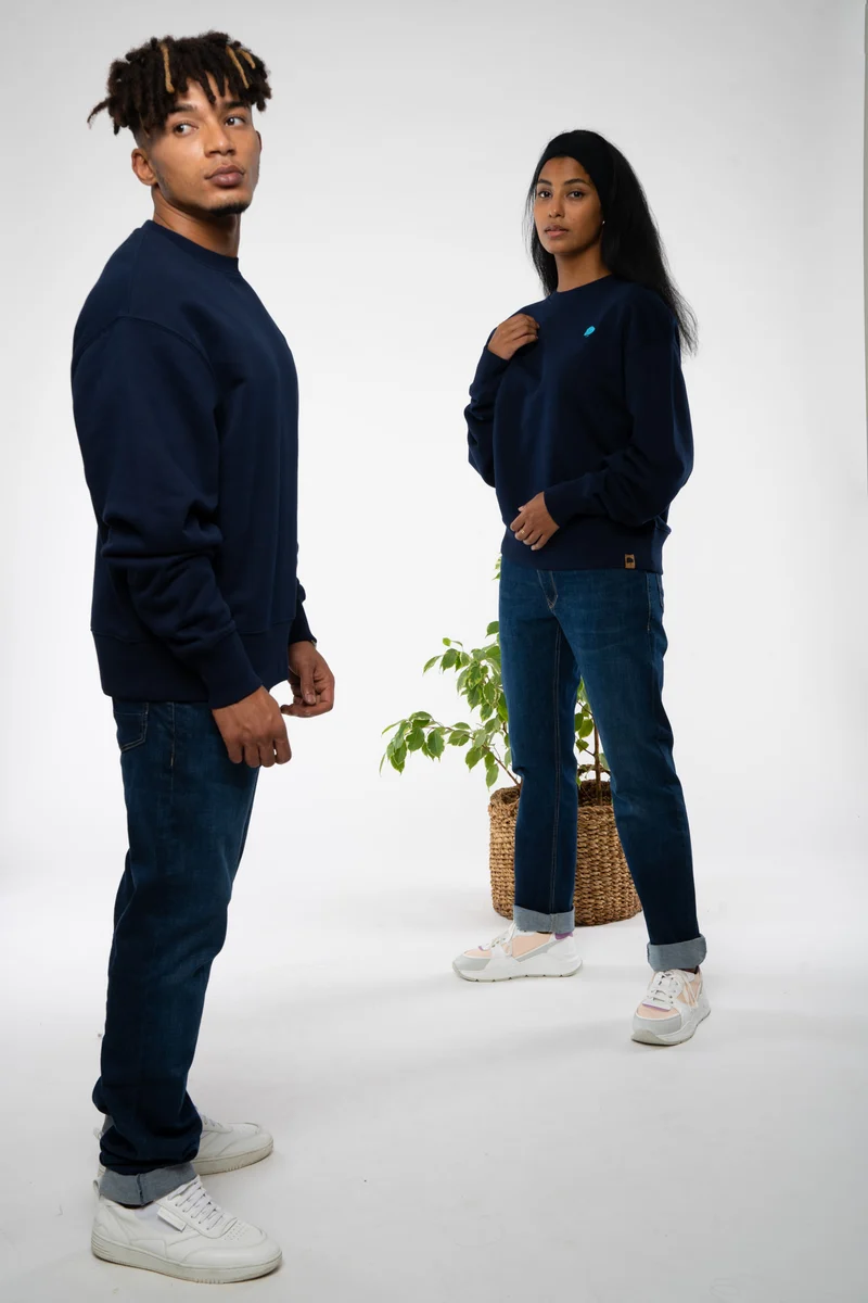 Boxy Unisex Sweatshirt aus Bio Baumwolle