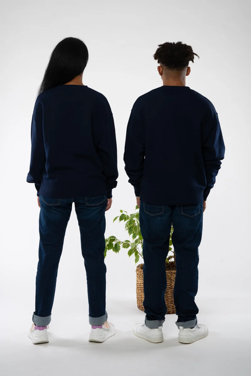 Boxy Unisex Sweatshirt aus Bio Baumwolle