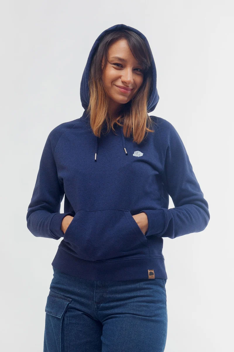 Trendiger klassischer Bio Hoodie für Frauen