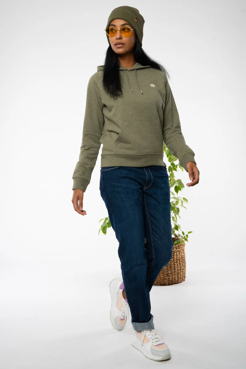 Trendiger klassischer Bio Hoodie für Frauen