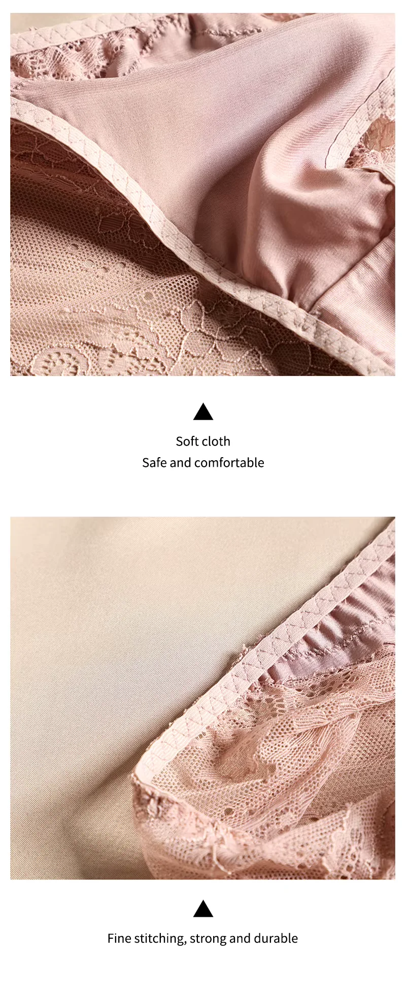 Schwarzer, eleganter Seidenslip mit französischer französischer Spitze und floralem Muster