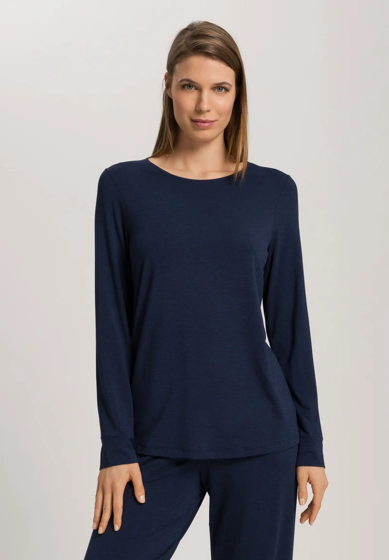 Natural Elegance L/SLV Shirt | deep navy 074948-071610
