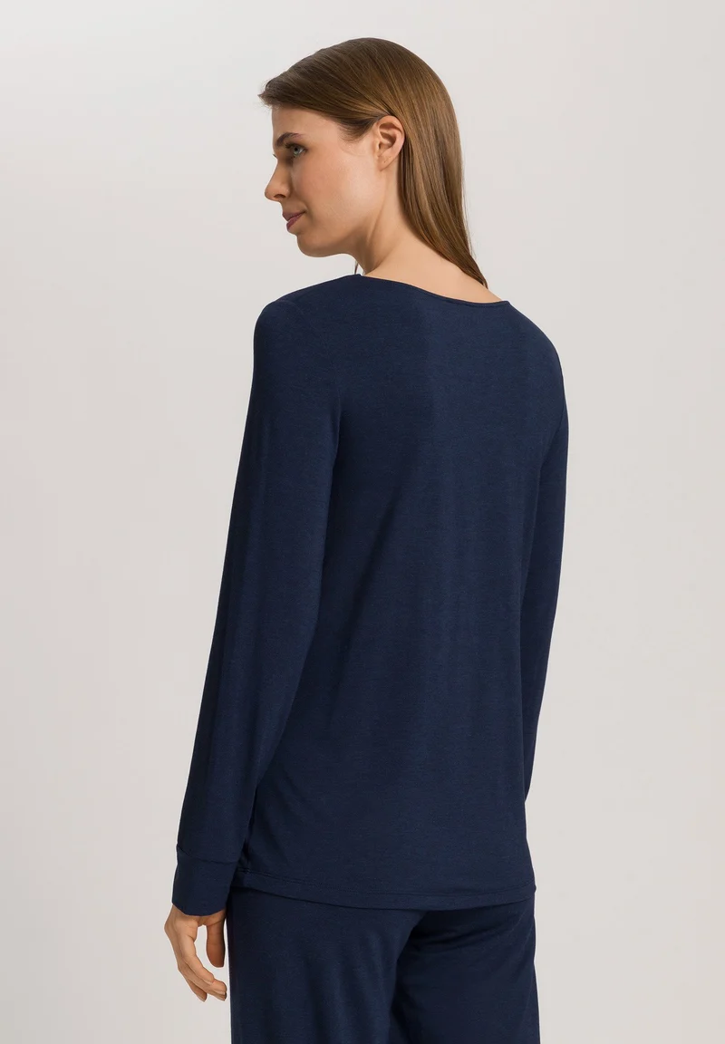 Natural Elegance L/SLV Shirt | deep navy 074948-071610