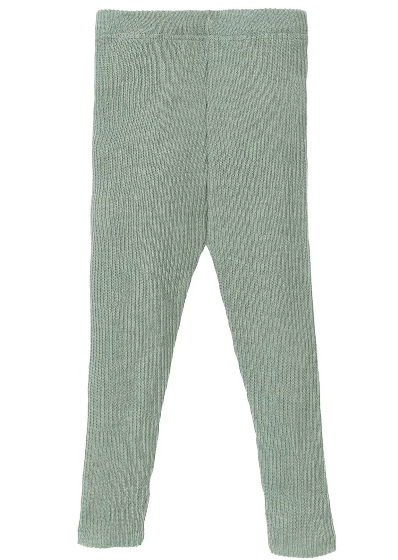 Disana Dünne Leggings aus Merinowolle – Jade