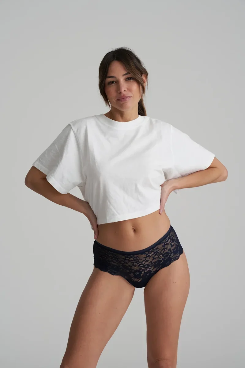 Marie Jo - Color Studio Spitzenshorts Samtblau