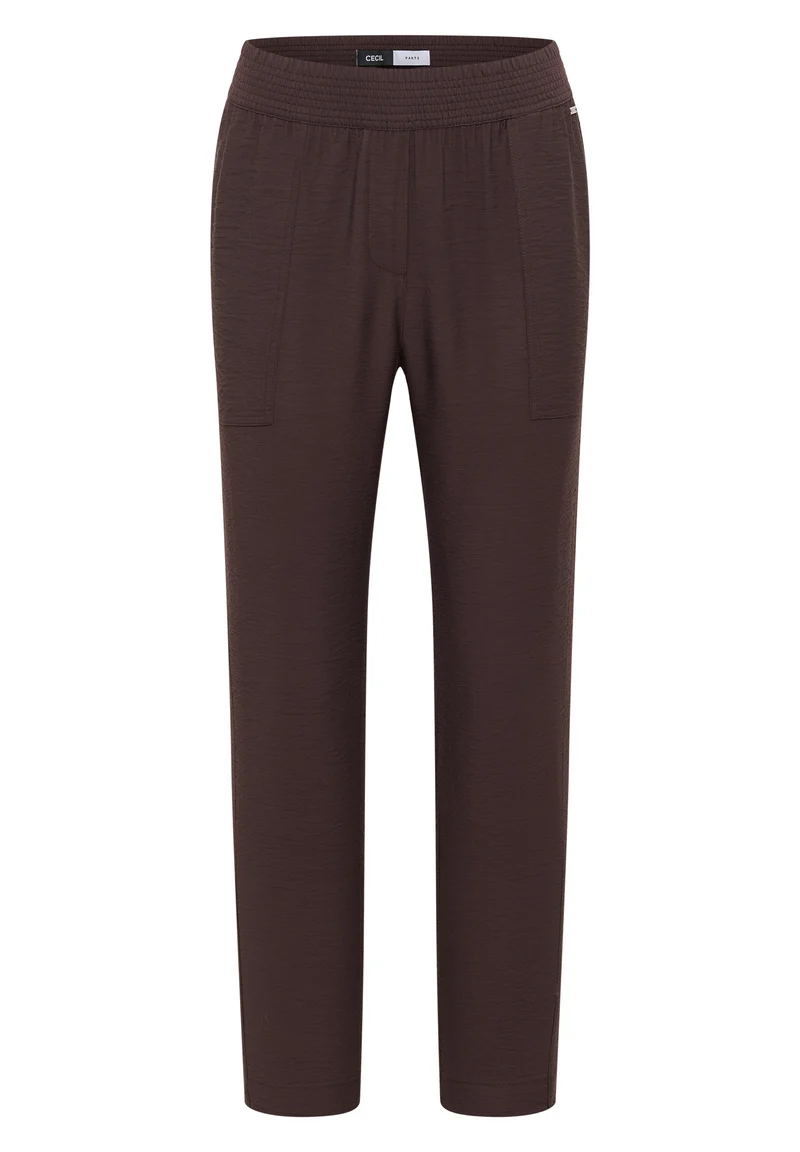 Mid Waist Slim Leg Hose im Loose Fit