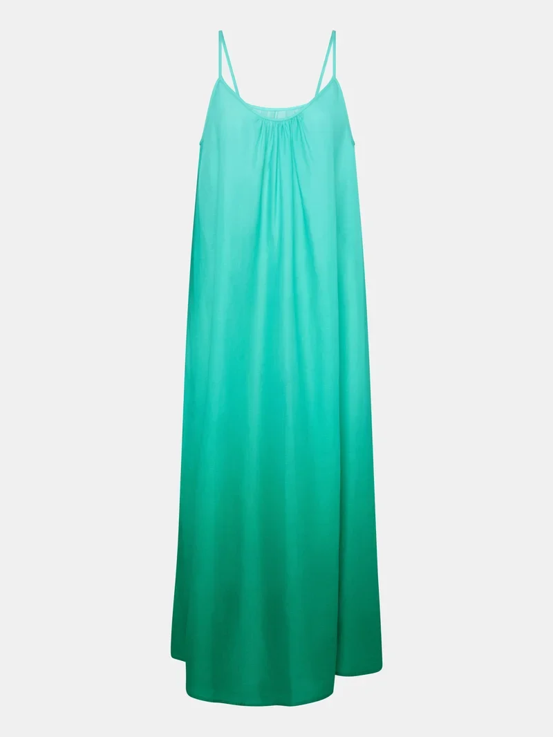 Chantelle - Aurora Langes Kleid Lagunen-Tie-Dye