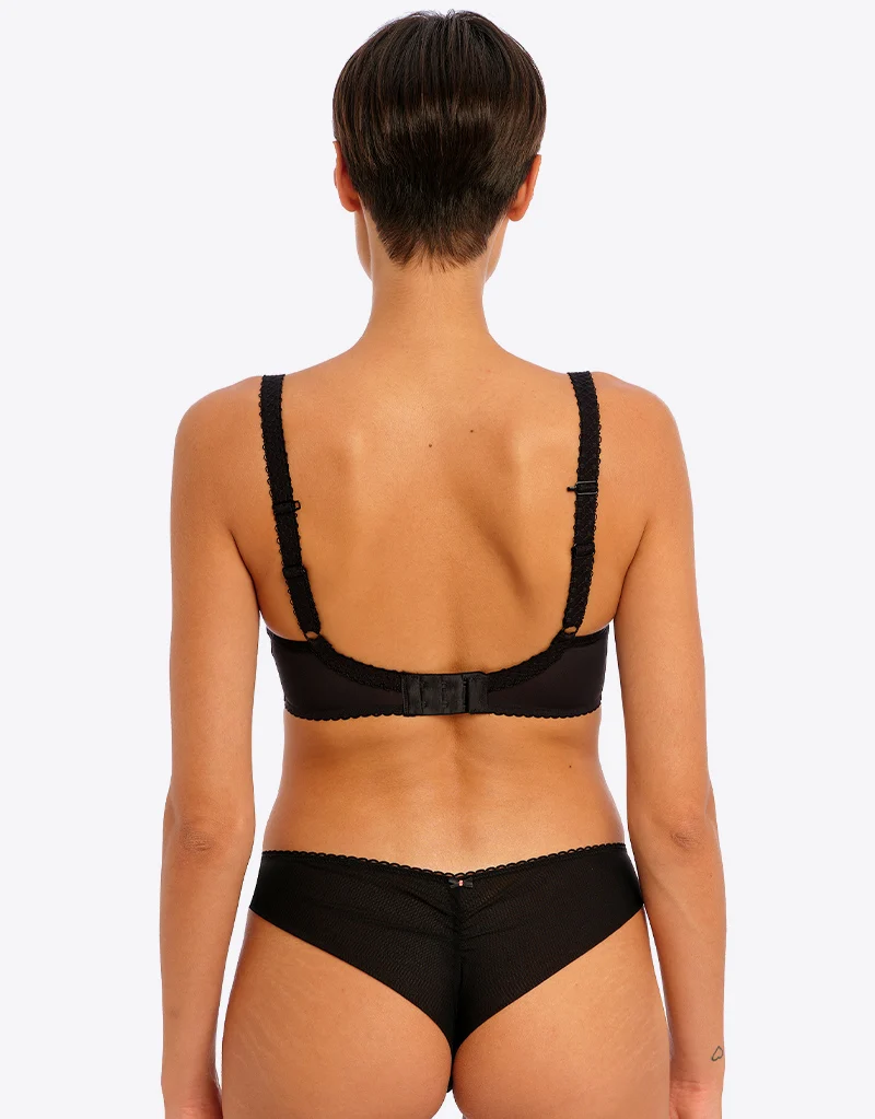 Freya Rose Blossom Moulded Plunge T-shirt Bra Black