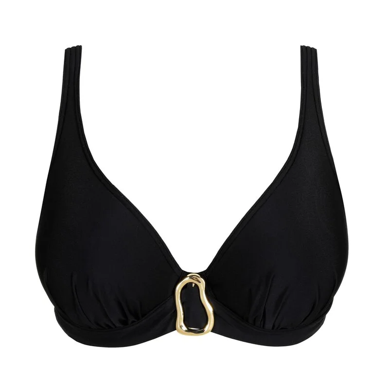 PrimaDonna Swimwear - Uvita Gepolstertes Bikini-Oberteil mit tiefem Ausschnitt Schwarz