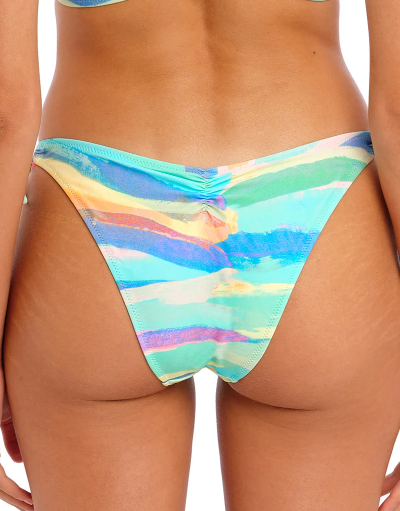 Freya Summer Reef High Leg Tie Side Bikini Brief Aqua