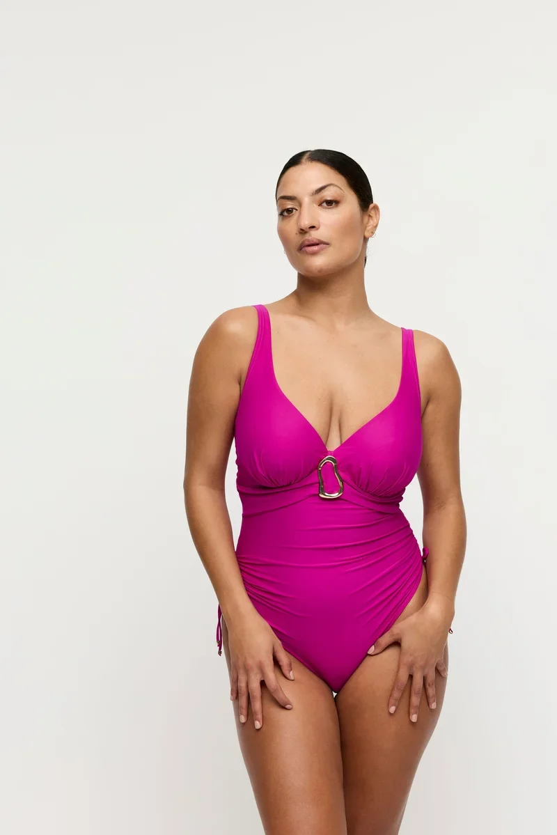 PrimaDonna Swimwear - Uvita Plunge Badeanzug Tiefes Magenta