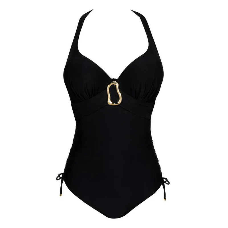 PrimaDonna Swimwear - Uvita Badeanzug mit tiefem Ausschnitt, Schwarz