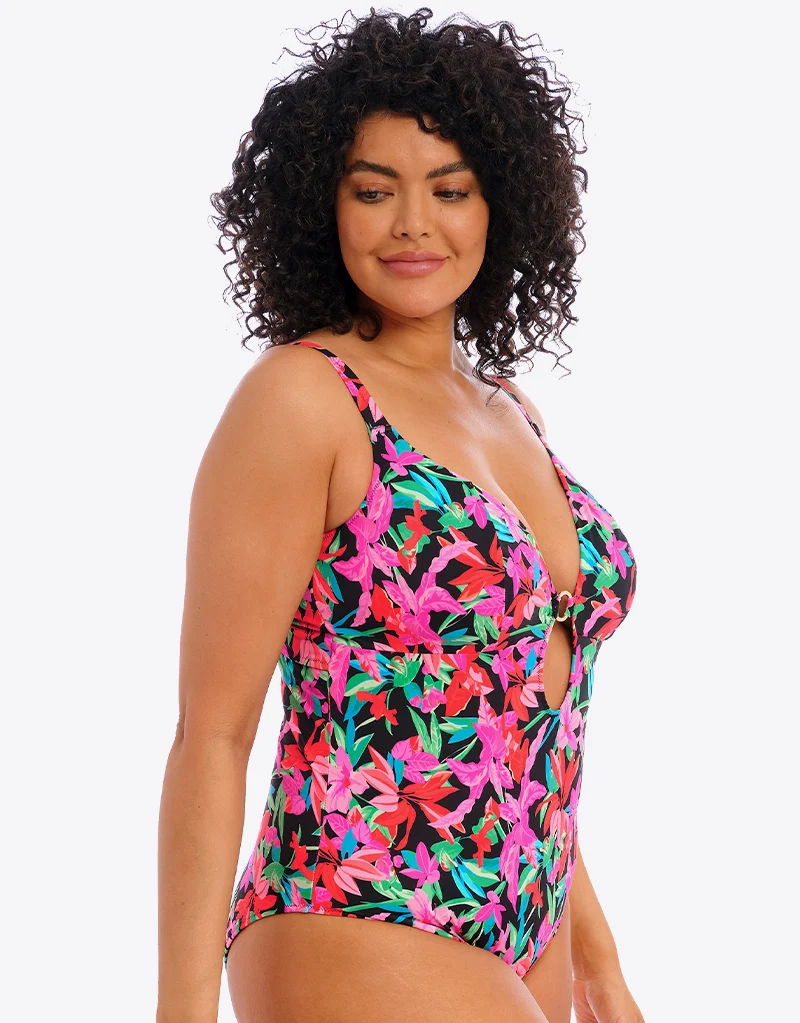 Elomi Savaneta Non Wired Swimsuit Black