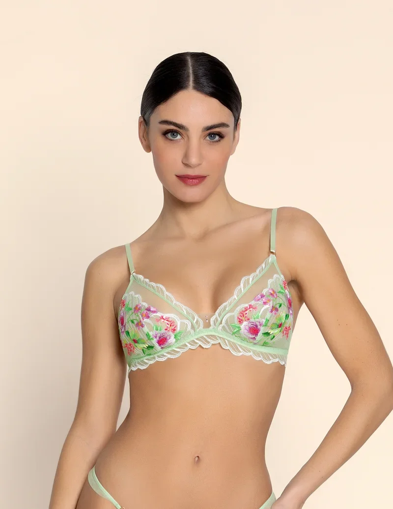 Lise Charmel - Libertine En Fleurs Wireless Triangle Bra Nature Libertine