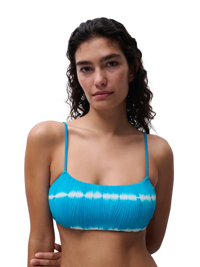 Chantelle Swimwear - Swim One Size Wireless Bandeau T-Shirt Bikini Blue Shibori