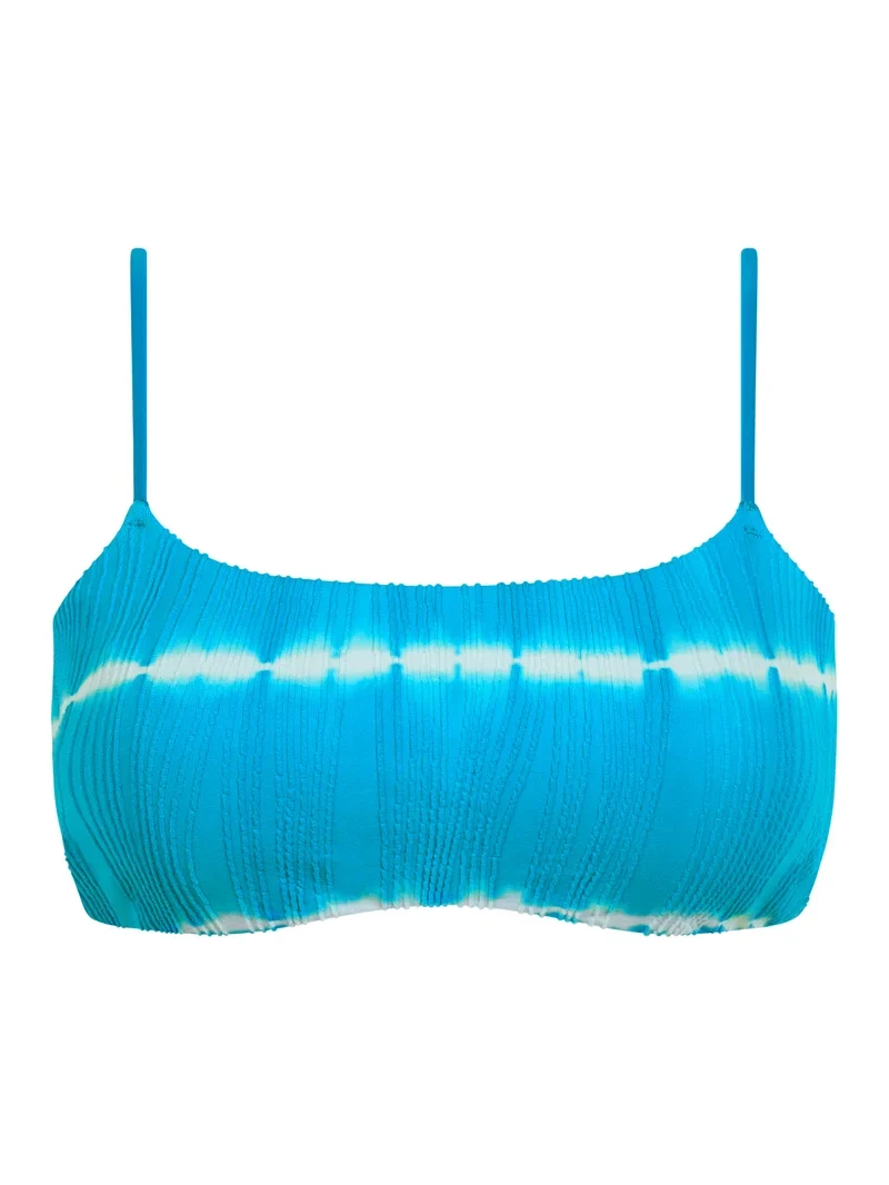 Chantelle Swimwear - Swim One Size Wireless Bandeau T-Shirt Bikini Blue Shibori
