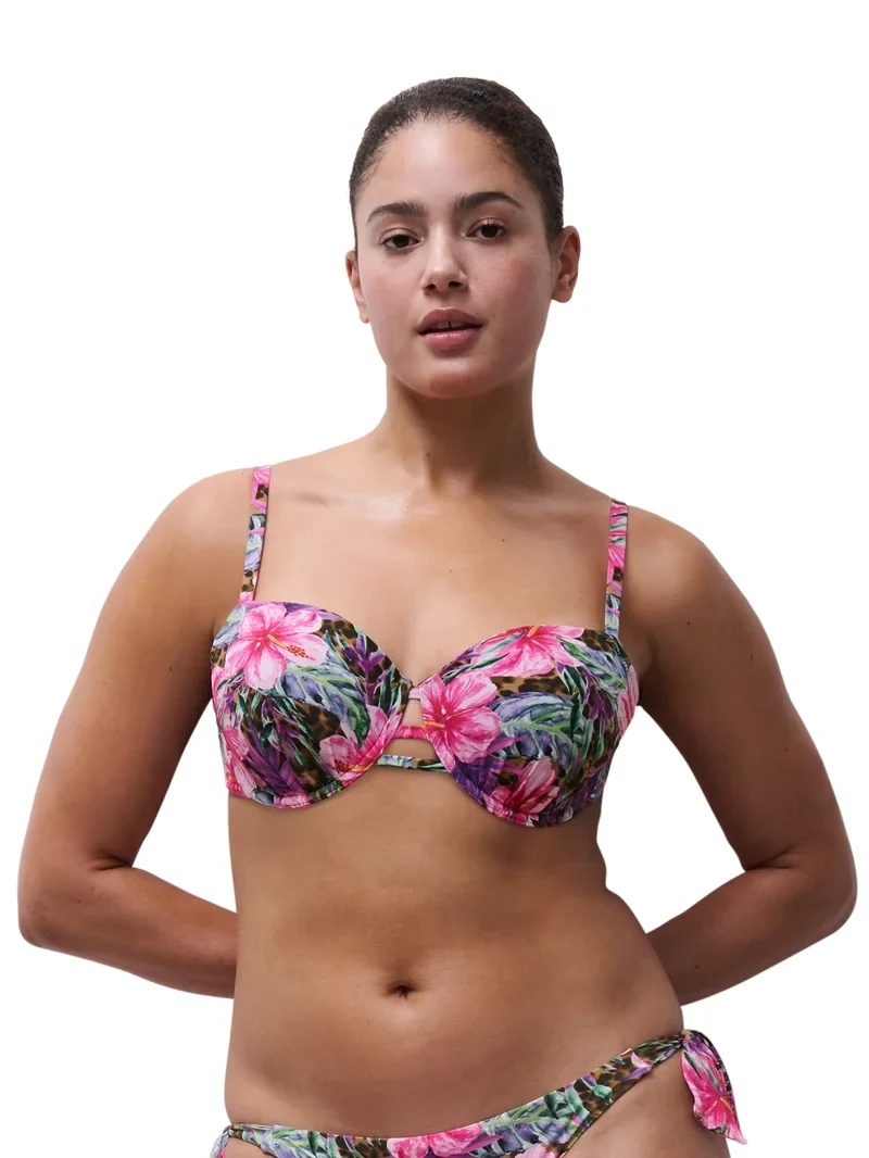 Chantelle Swimwear – Easy Pop T-Shirt Bikini Island Flowers