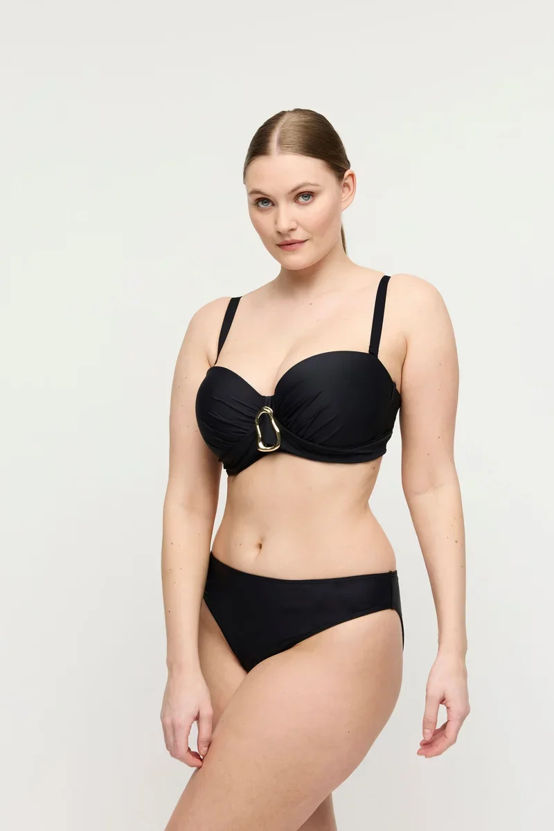 PrimaDonna Swimwear - Uvita Gepolstertes trägerloses Bikini-Oberteil Schwarz