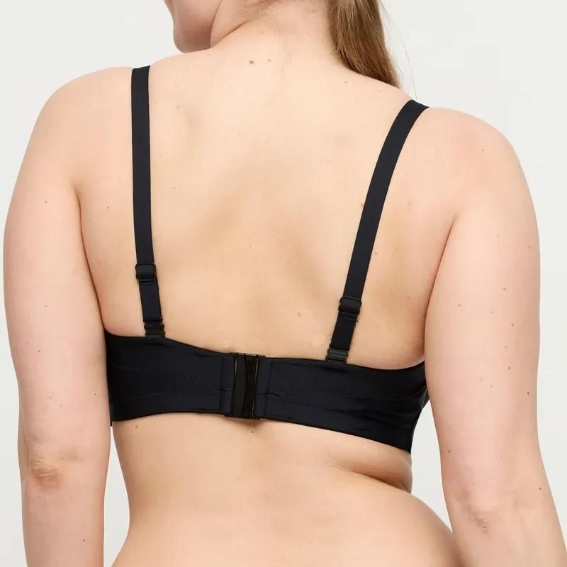PrimaDonna Swimwear - Uvita Gepolstertes trägerloses Bikini-Oberteil Schwarz