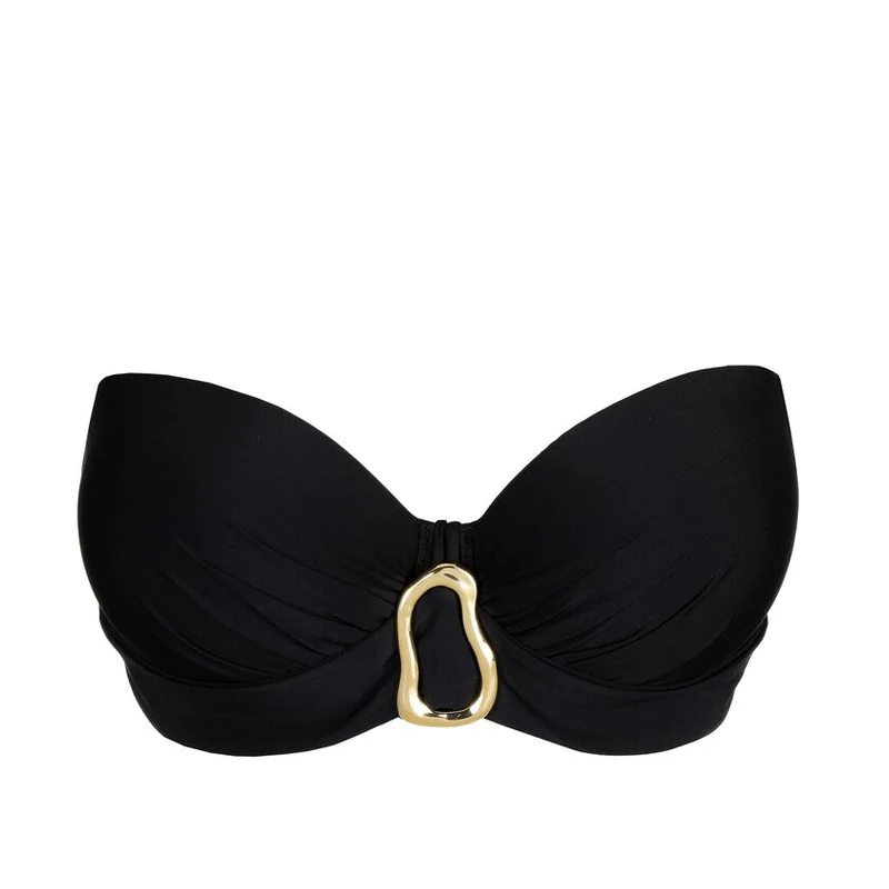 PrimaDonna Swimwear - Uvita Gepolstertes trägerloses Bikini-Oberteil Schwarz