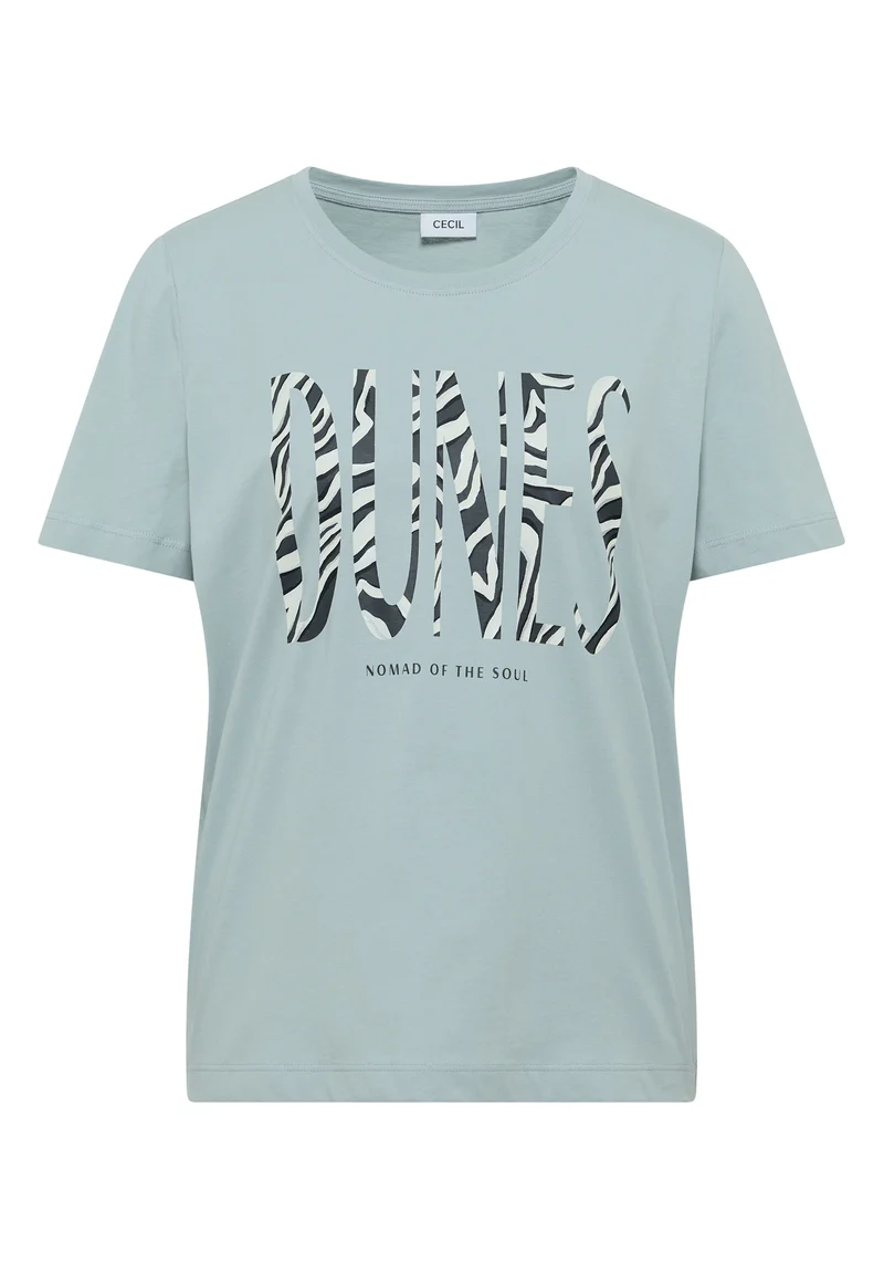 T-Shirt mit Rundhals und Frontprint