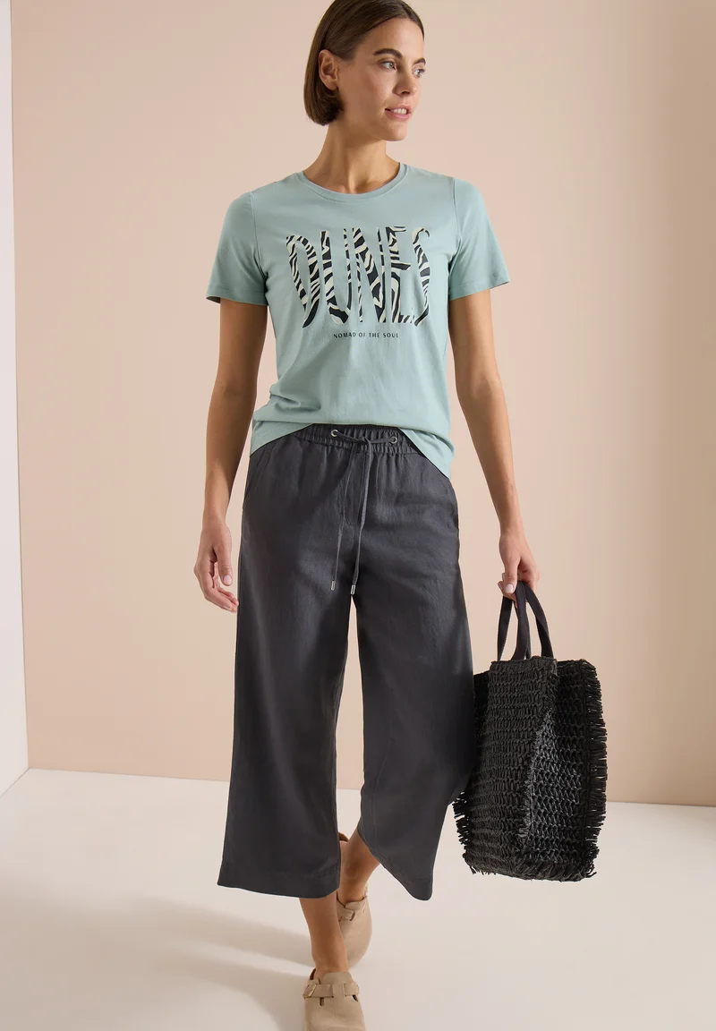 T-Shirt mit Rundhals und Frontprint