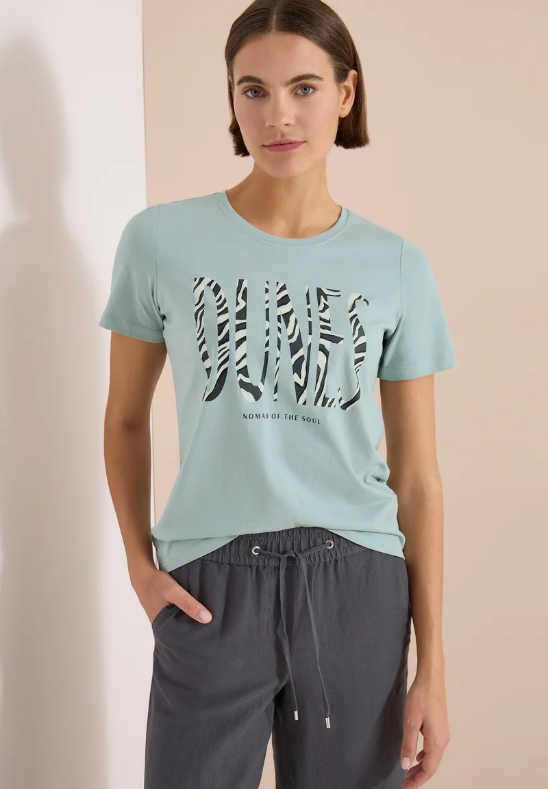 T-Shirt mit Rundhals und Frontprint