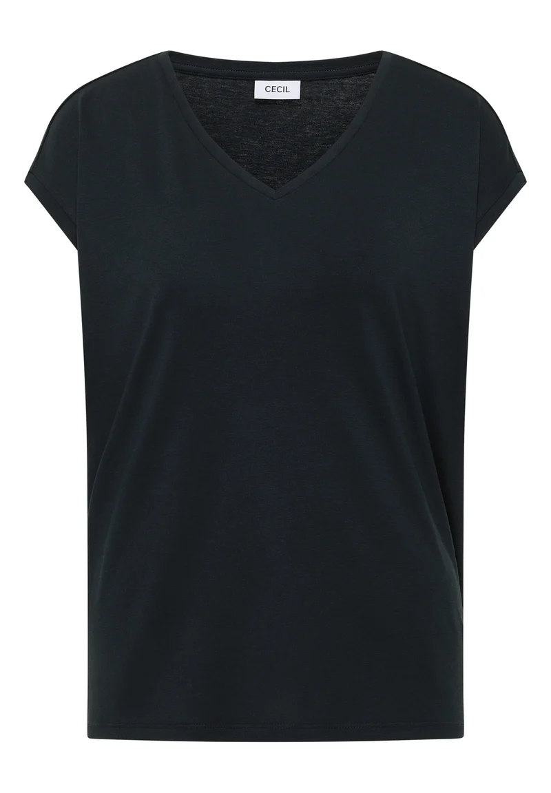 Dropped Shoulder Shirt mit V-Neck