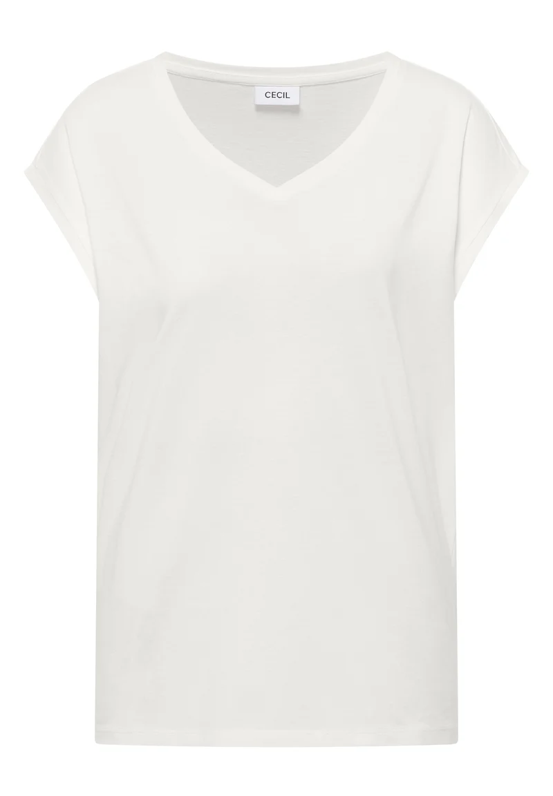Dropped Shoulder Shirt mit V-Neck