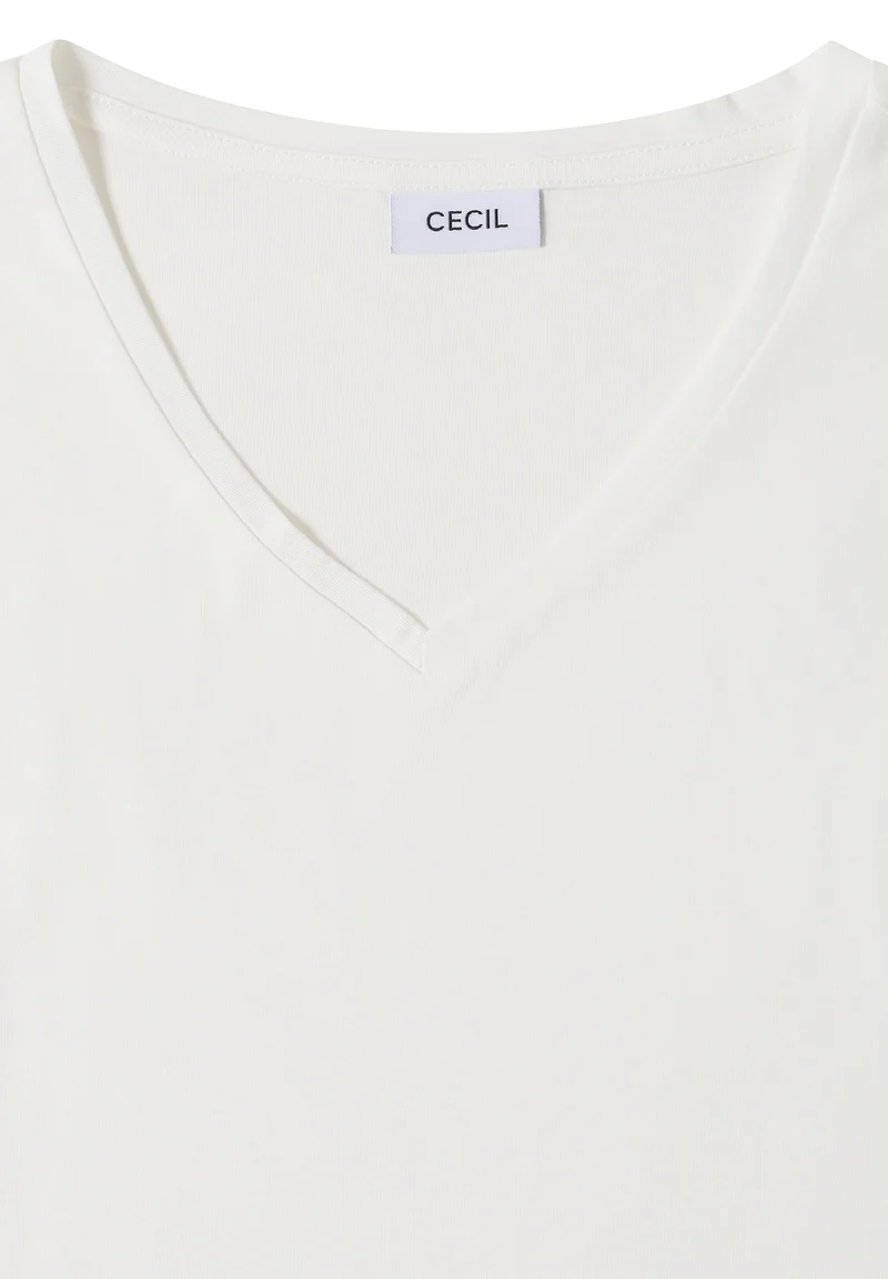 Dropped Shoulder Shirt mit V-Neck