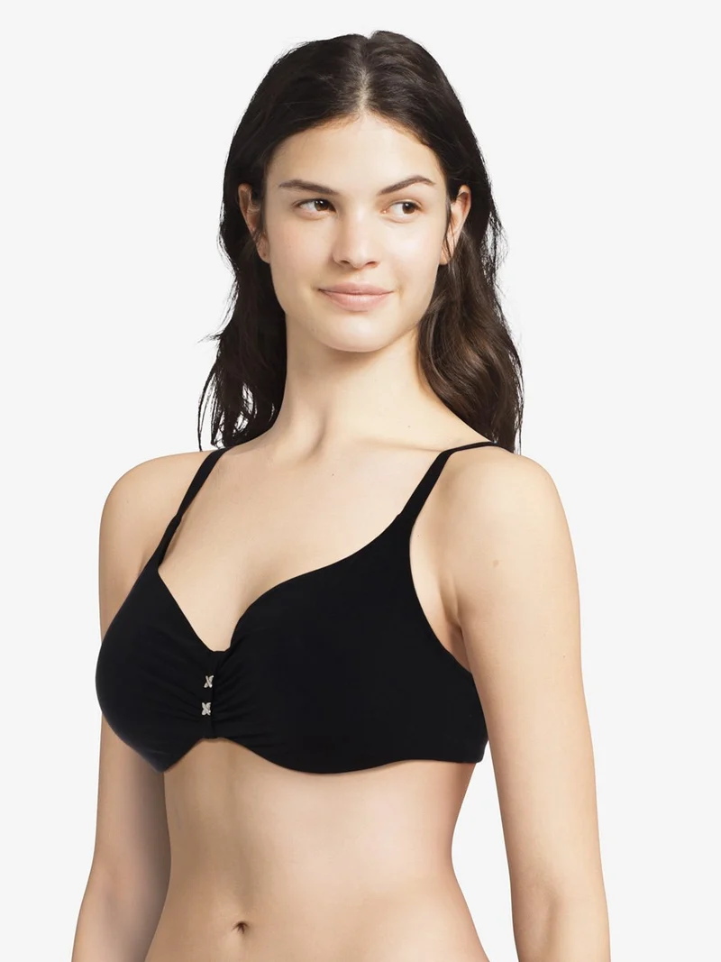 Chantelle Swimwear - Escape Covering Bikini-Oberteil mit Bügeln, Schwarz
