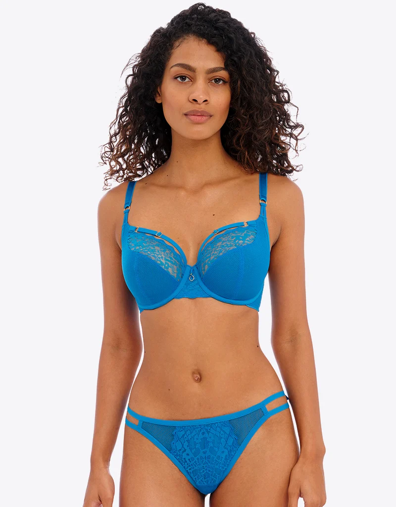 Freya Temptress Plunge Bra Med Blue
