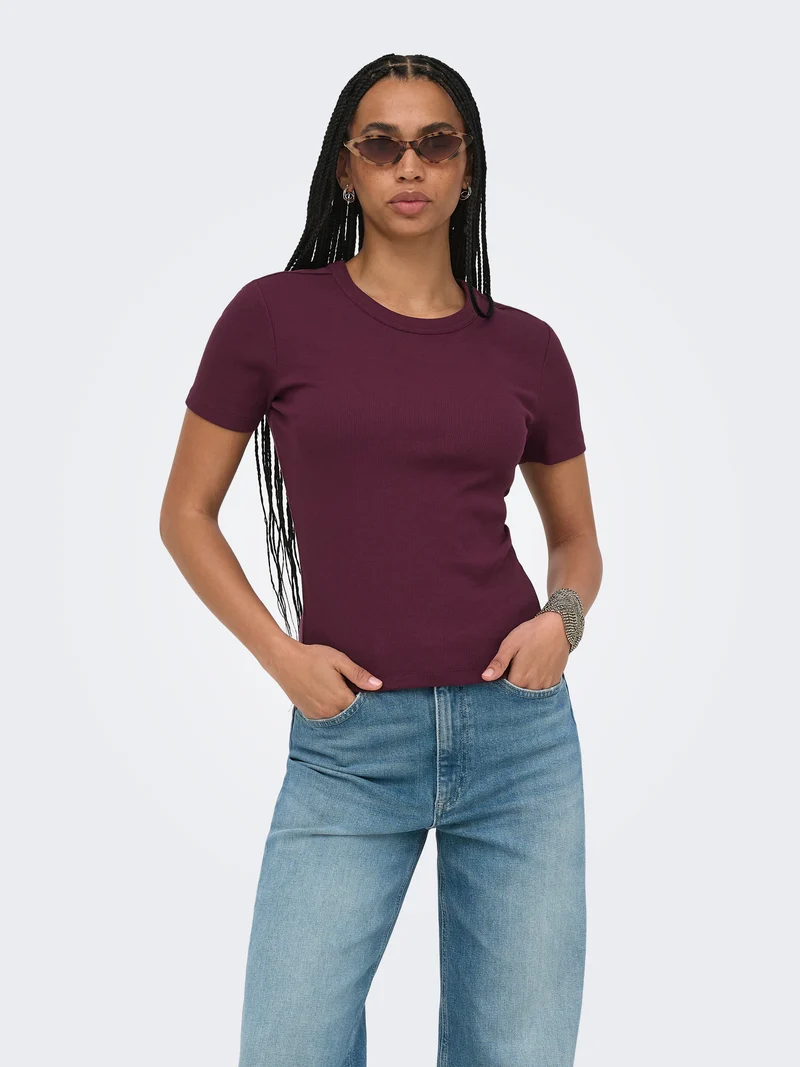ONLVAL S/S O-NECK SOLID TOP JRS NOOS