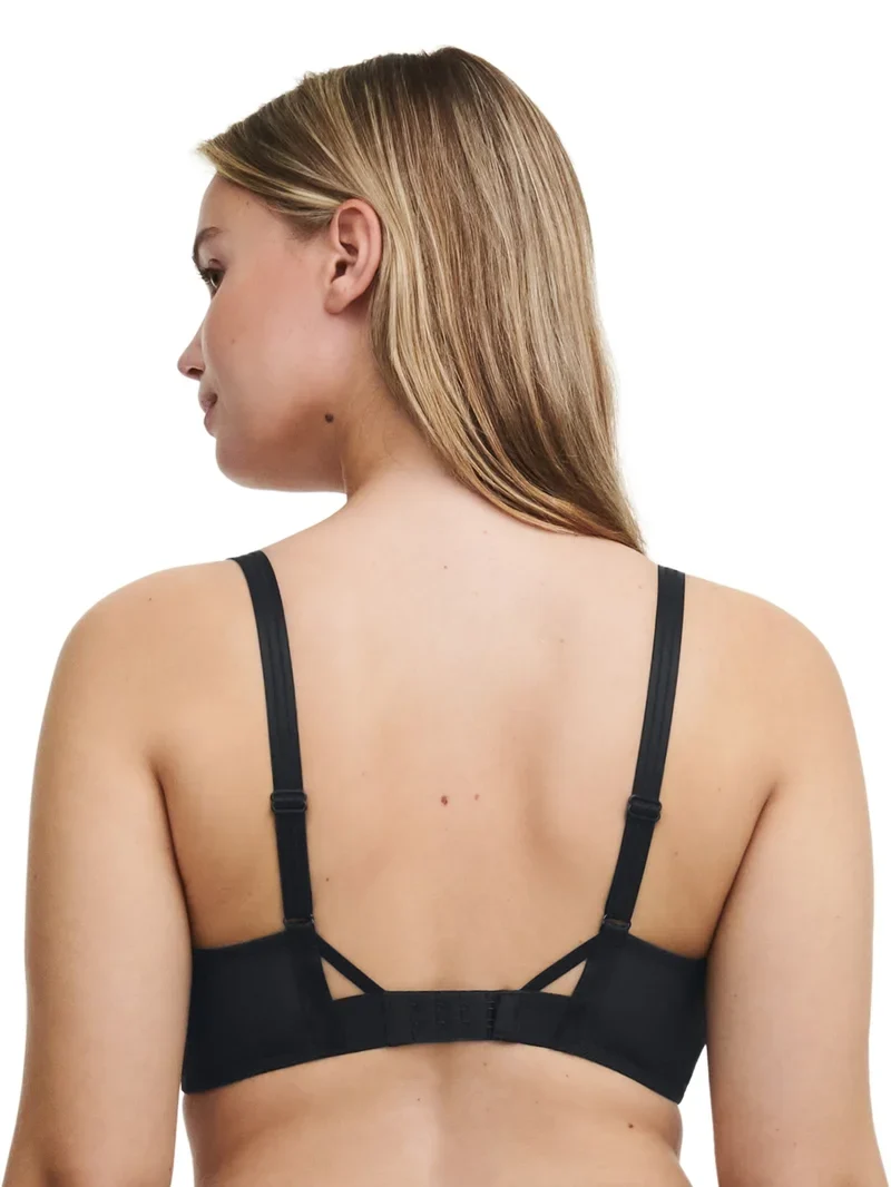Chantelle - Philter sehr bedeckender Bügel-BH aus schwarzem Vinyl