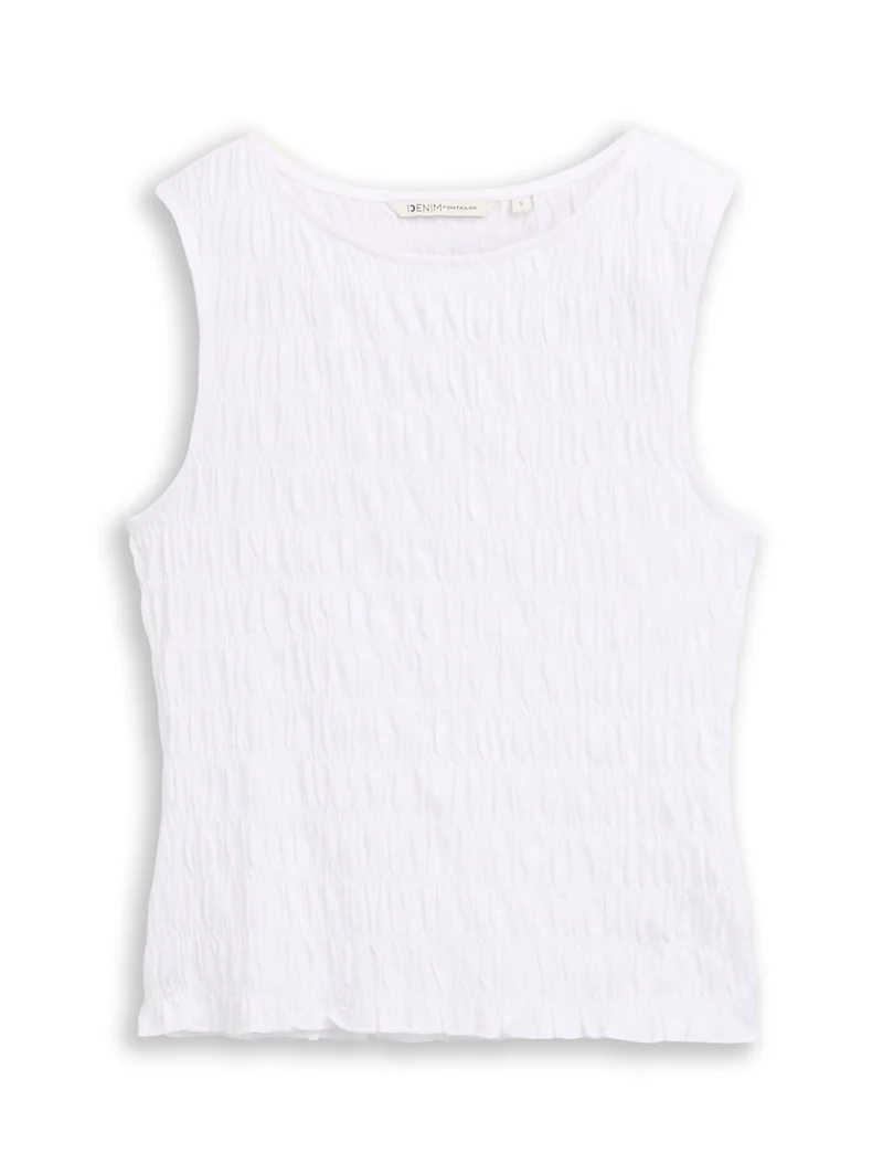 Smock Top mit Stretch