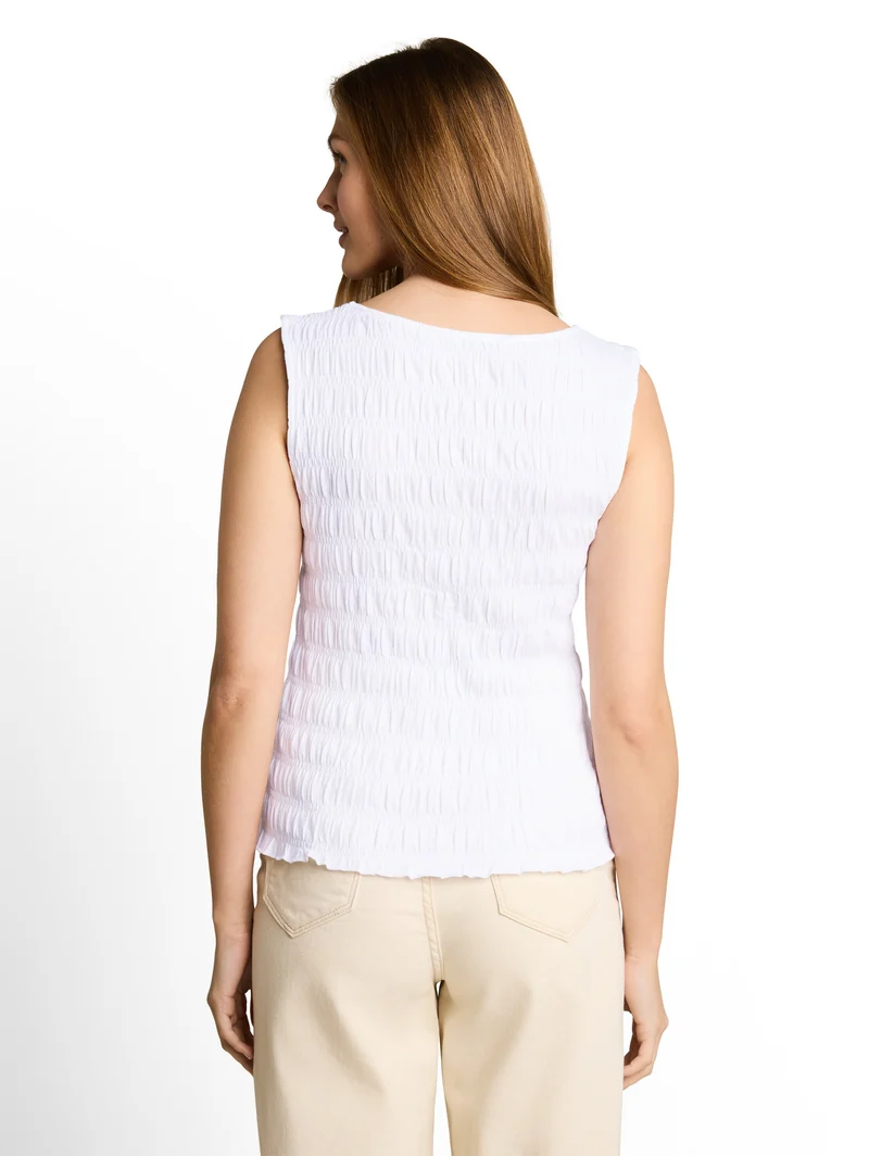 Smock Top mit Stretch