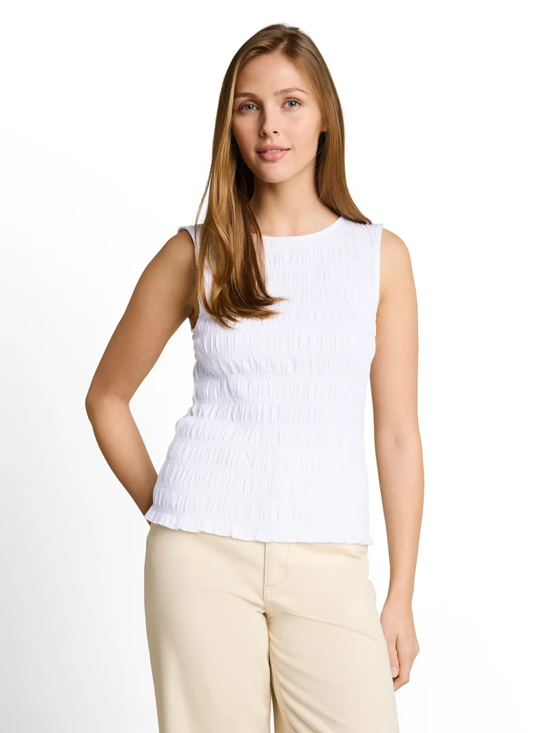 Smock Top mit Stretch