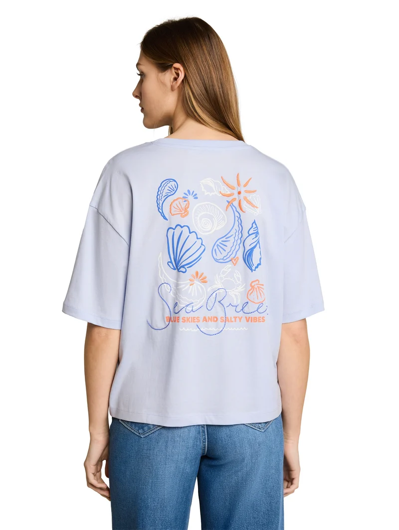Boxy Fit T-Shirt mit Rückenprint