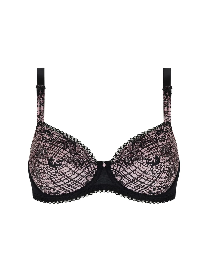 Antigel By Lise Charmel – Tartan Glamour 3-teiliger Vollschalen-BH, Rose Tartan
