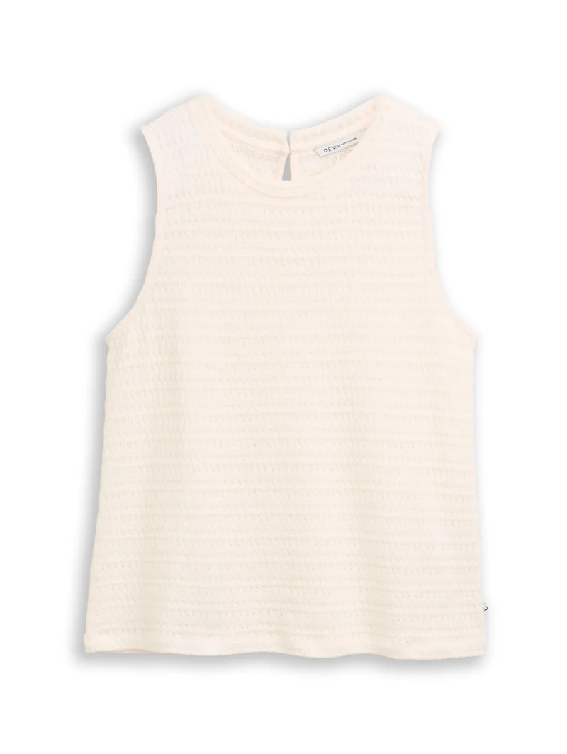 Loose Fit Stricktop aus Baumwolle