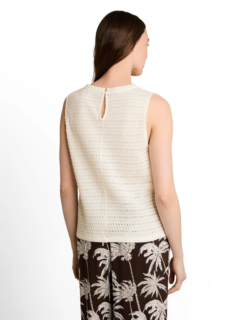 Loose Fit Stricktop aus Baumwolle