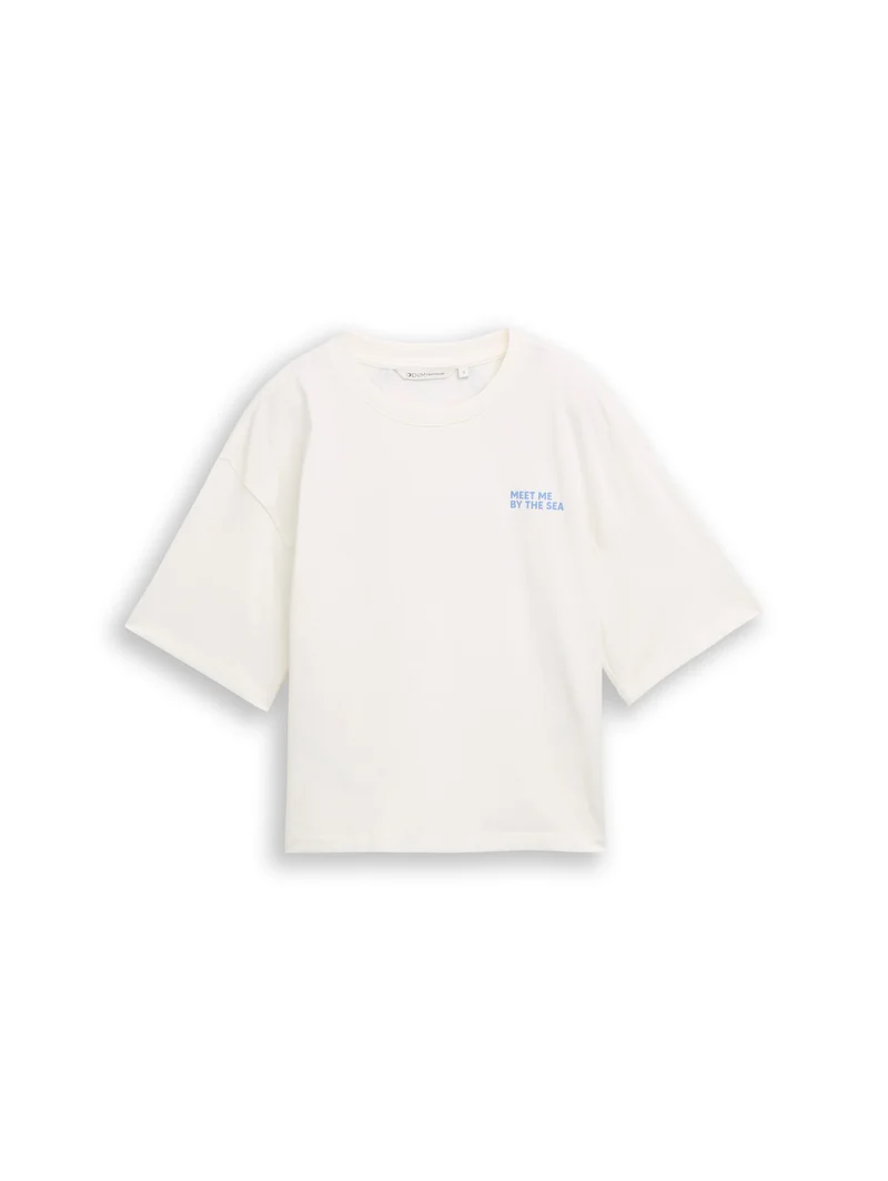 Boxy Fit T-Shirt mit Rückenprint