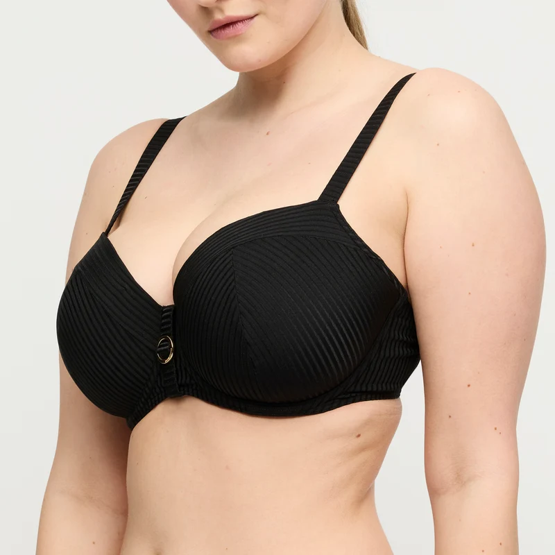DELRAY schwarz Unterlegter Bikini Balconette