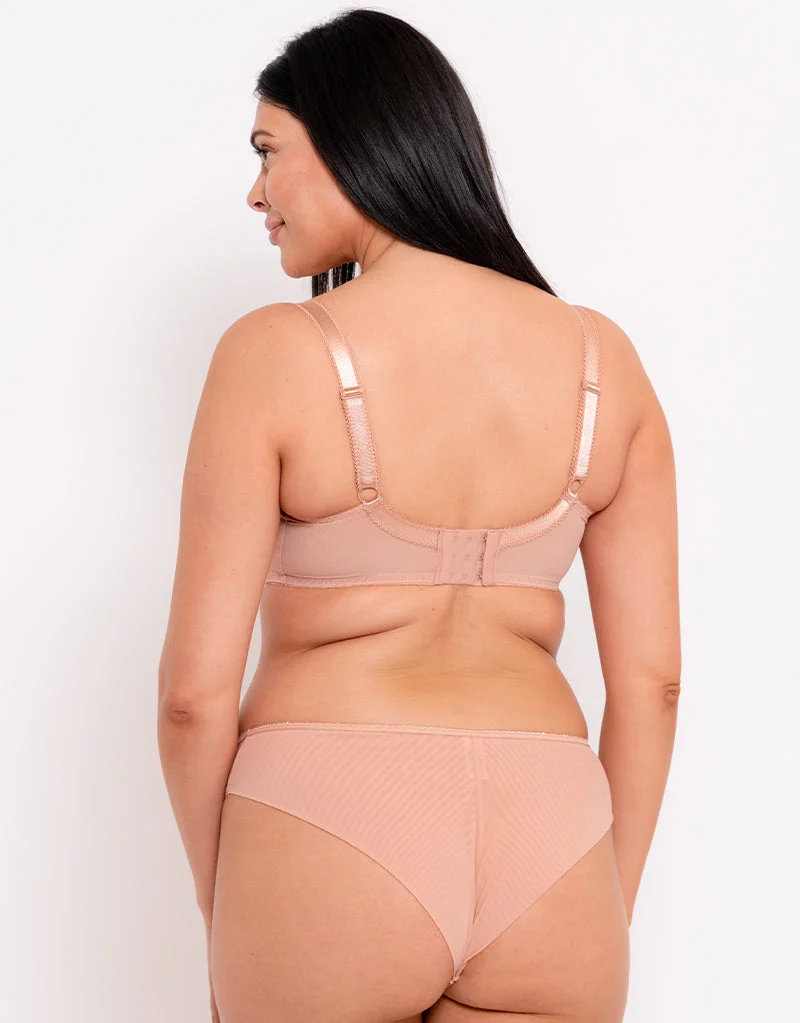 Curvy Kate Moody Bloom Brazilian Brief Latte
