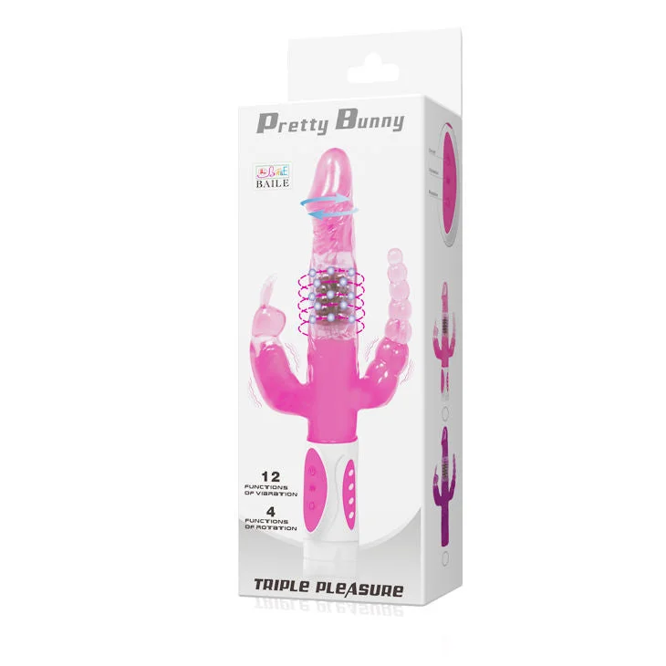 BAILE - PRETTY BUNNY DREIFACHER VIBRATOR ROTATOR