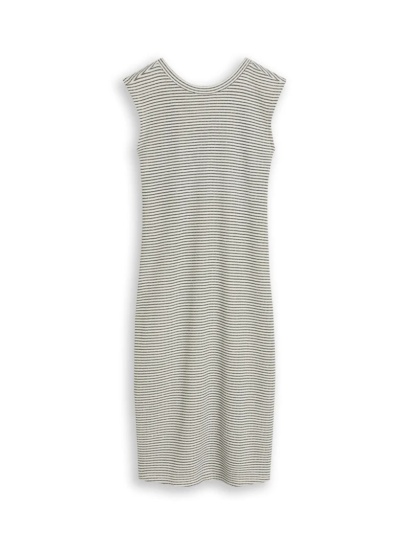 Fitted Jacquard Midi-Kleid