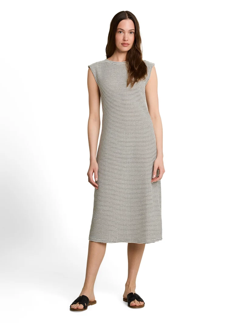 Fitted Jacquard Midi-Kleid